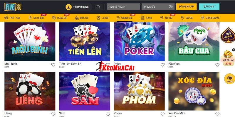 Trải nghiệm cá cược hấp dẫn tại FIVE88 Trải nghiệm cá cược hấp dẫn tại FIVE88